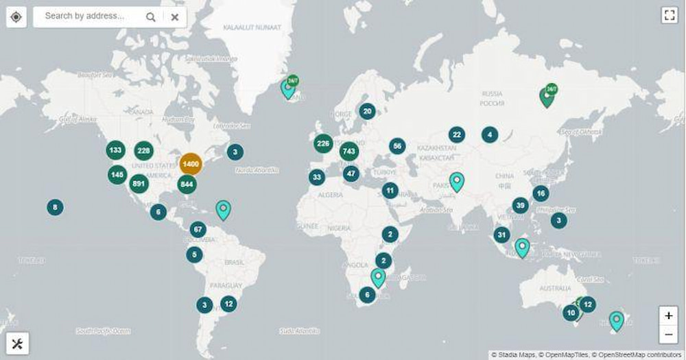 ATM bitcoin trên toàn thế giới